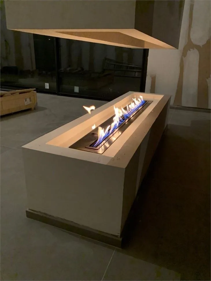 Aqlli etanolli kaminli burnerni joylashtiring