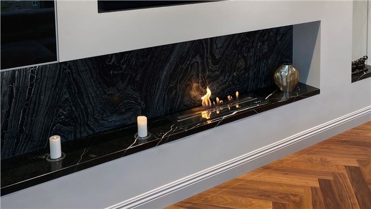 Smart Built-in Bio Ethanol Fireplace Insert